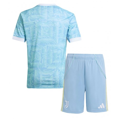 Juventus Seconda Maglia Bambino 2025-26 Manica Corta (+ Pantaloni corti)